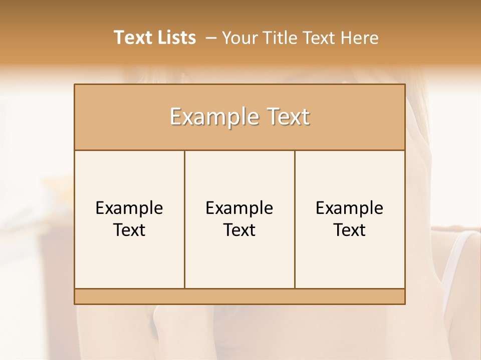 Attractive Woman PowerPoint Template