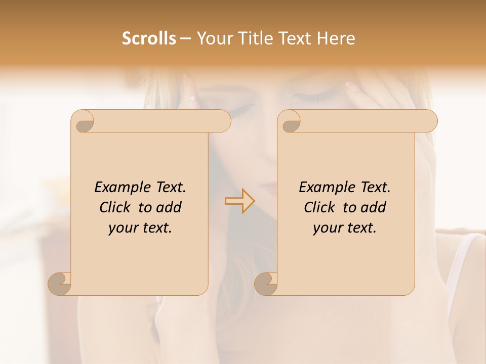 Attractive Woman PowerPoint Template