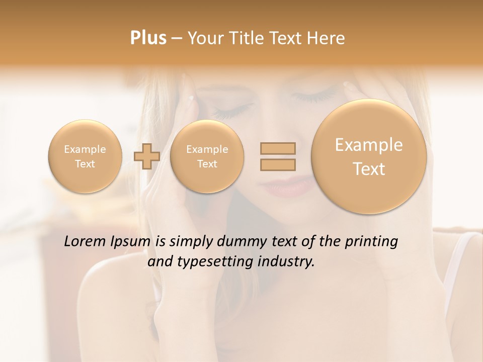 Attractive Woman PowerPoint Template