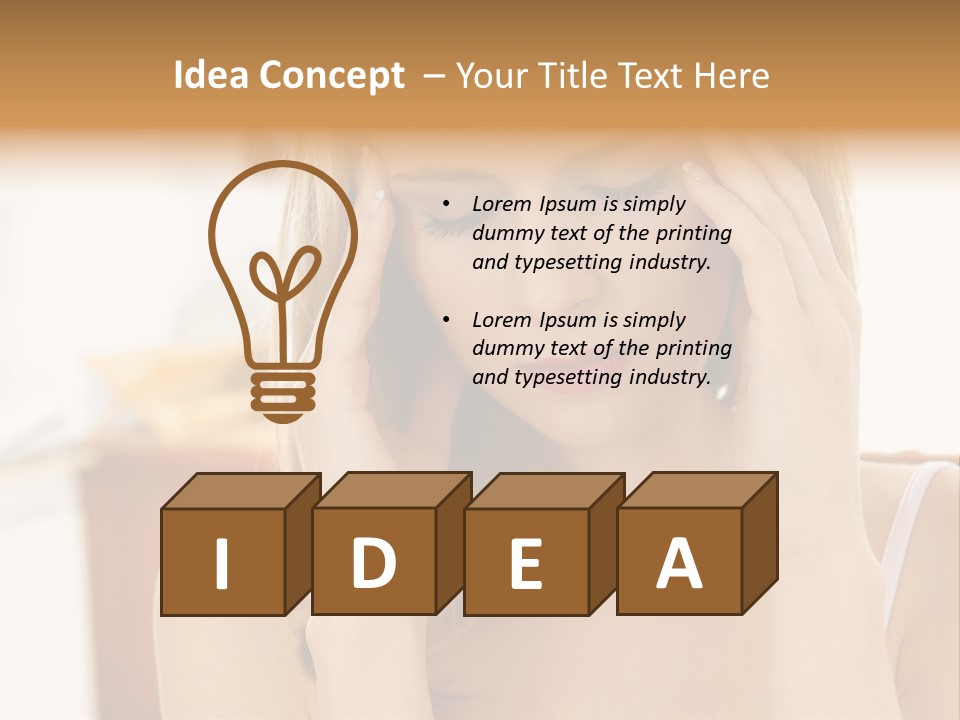 Attractive Woman PowerPoint Template