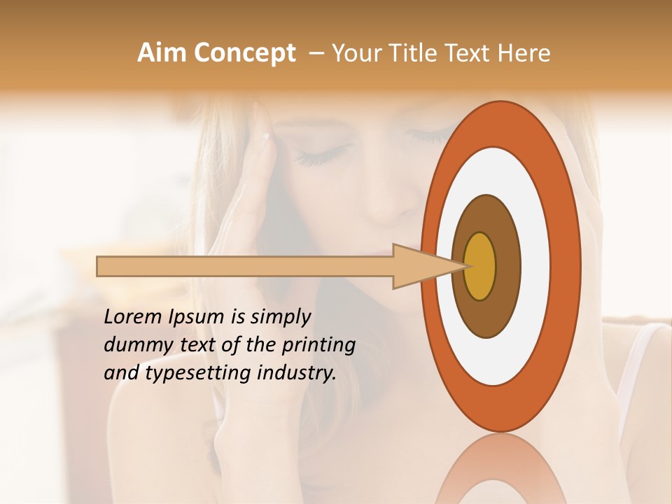 Attractive Woman PowerPoint Template