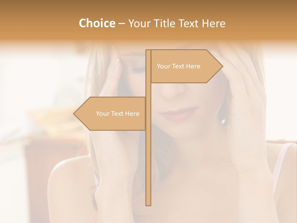 Attractive Woman PowerPoint Template