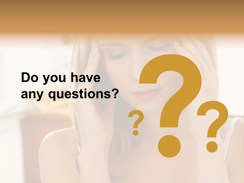 Attractive Woman PowerPoint Template