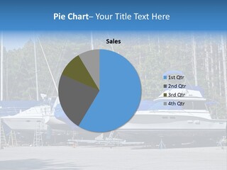 Winterized Boat In Parking Lot PowerPoint Template