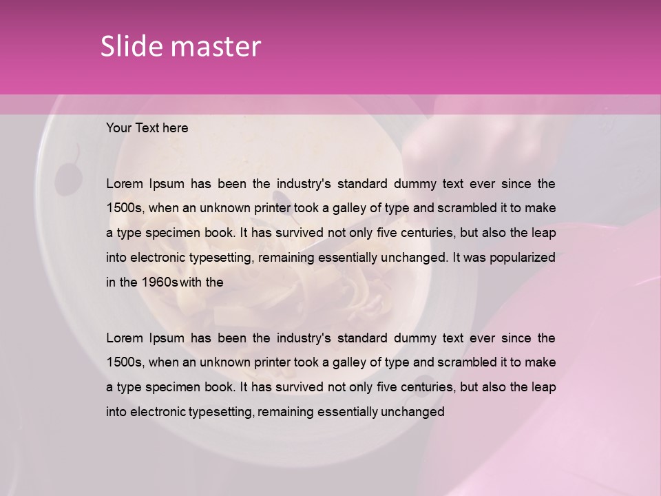 Throwing Away Waste Food. PowerPoint Template