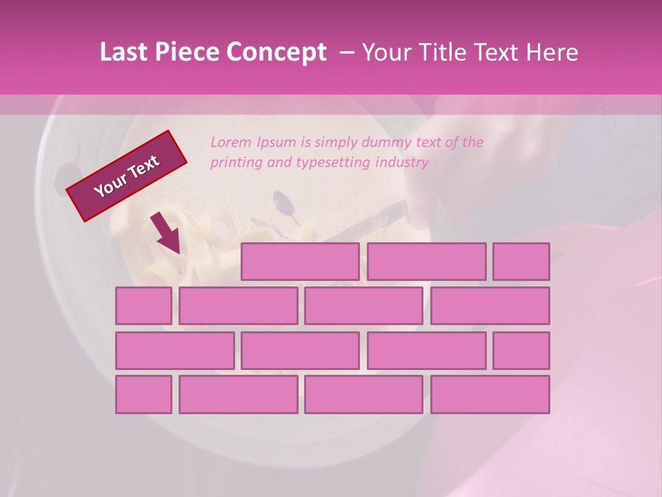 Throwing Away Waste Food. PowerPoint Template