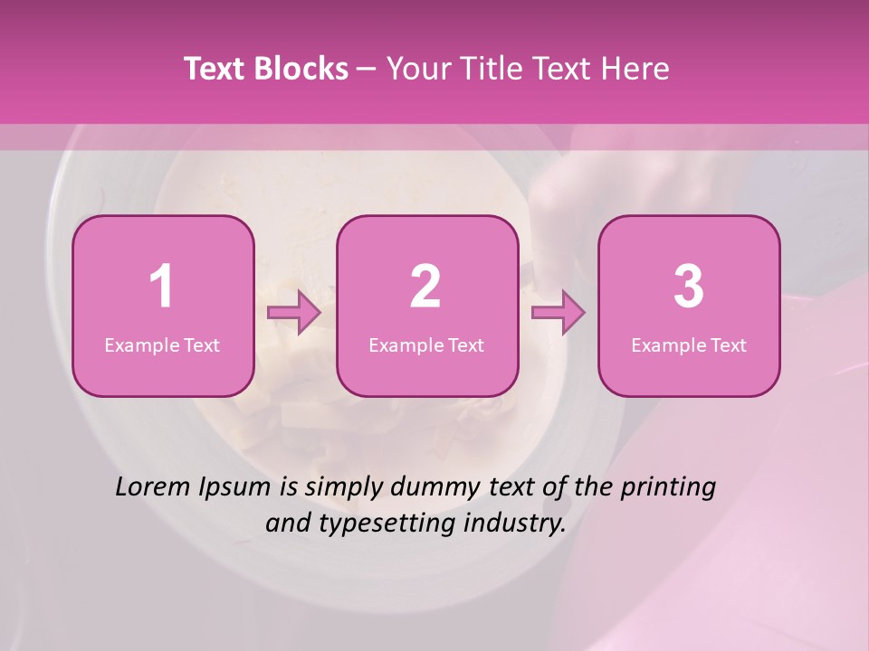 Throwing Away Waste Food. PowerPoint Template