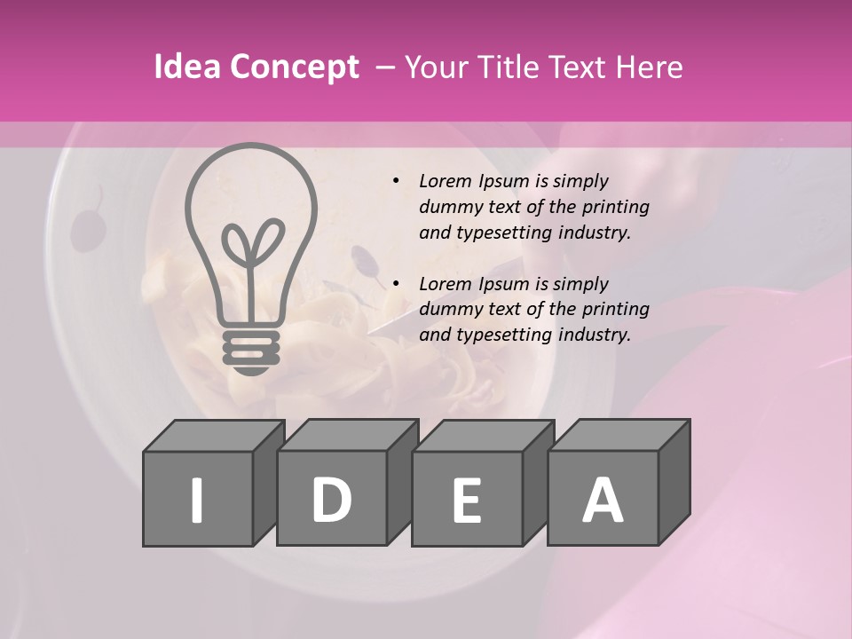 Throwing Away Waste Food. PowerPoint Template