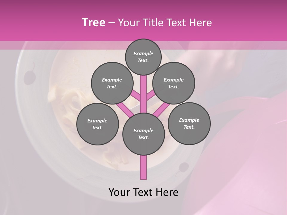 Throwing Away Waste Food. PowerPoint Template