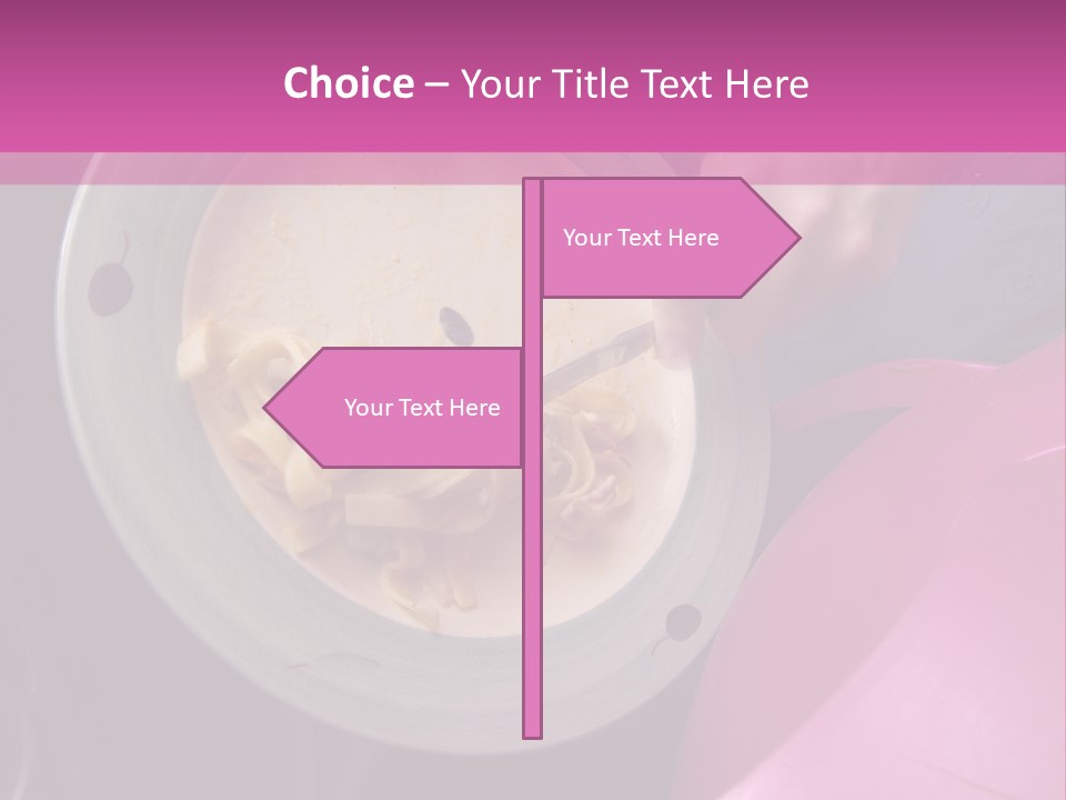 Throwing Away Waste Food. PowerPoint Template