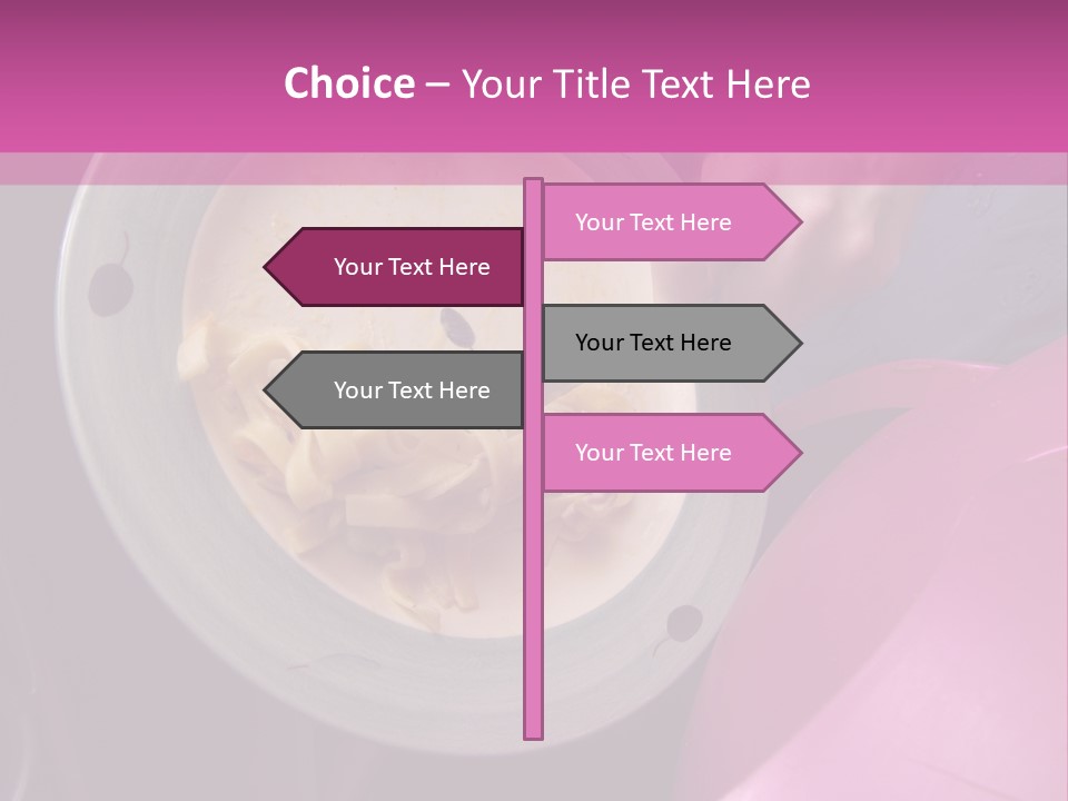 Throwing Away Waste Food. PowerPoint Template