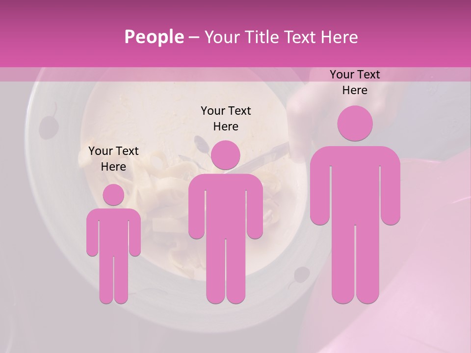 Throwing Away Waste Food. PowerPoint Template