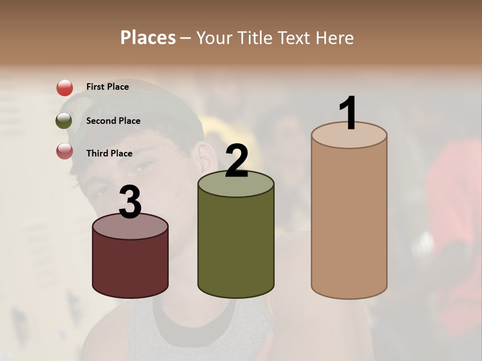 Tough Guys At School Hanging Around The Locker. Great For Peer-Pressure Communication. The Bad Crowd. PowerPoint Template