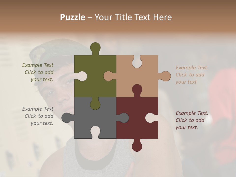 Tough Guys At School Hanging Around The Locker. Great For Peer-Pressure Communication. The Bad Crowd. PowerPoint Template