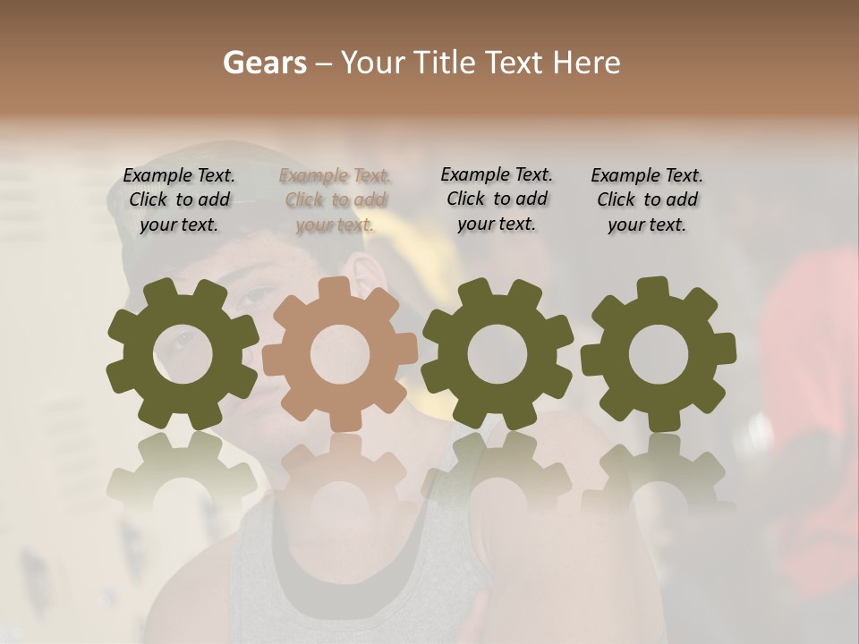 Tough Guys At School Hanging Around The Locker. Great For Peer-Pressure Communication. The Bad Crowd. PowerPoint Template