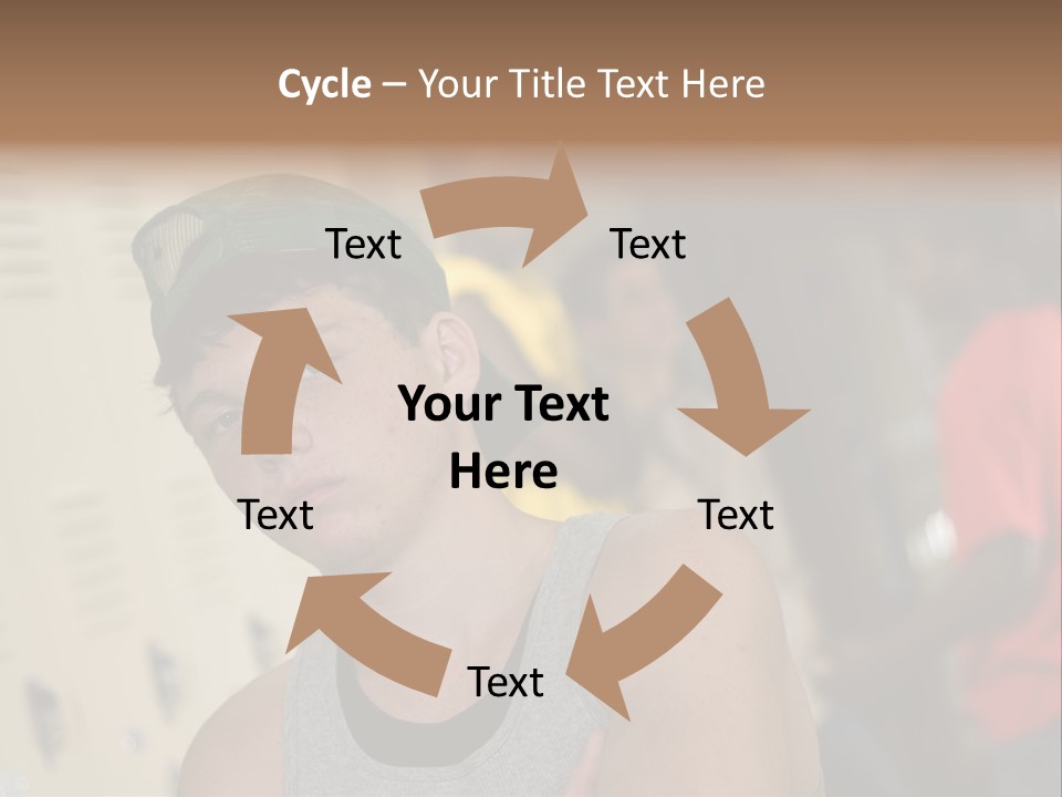 Tough Guys At School Hanging Around The Locker. Great For Peer-Pressure Communication. The Bad Crowd. PowerPoint Template