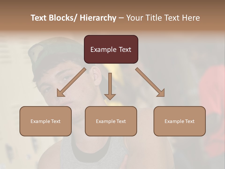 Tough Guys At School Hanging Around The Locker. Great For Peer-Pressure Communication. The Bad Crowd. PowerPoint Template