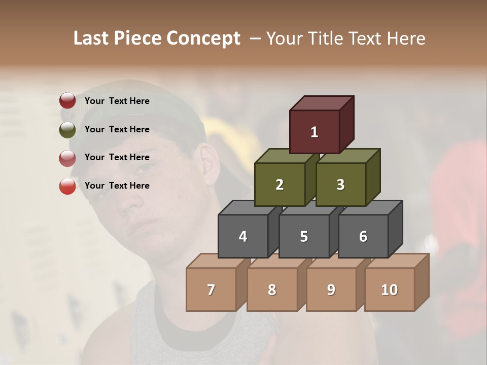 Tough Guys At School Hanging Around The Locker. Great For Peer-Pressure Communication. The Bad Crowd. PowerPoint Template