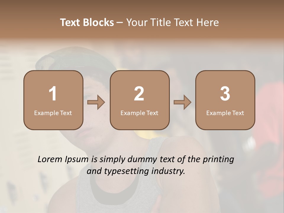 Tough Guys At School Hanging Around The Locker. Great For Peer-Pressure Communication. The Bad Crowd. PowerPoint Template