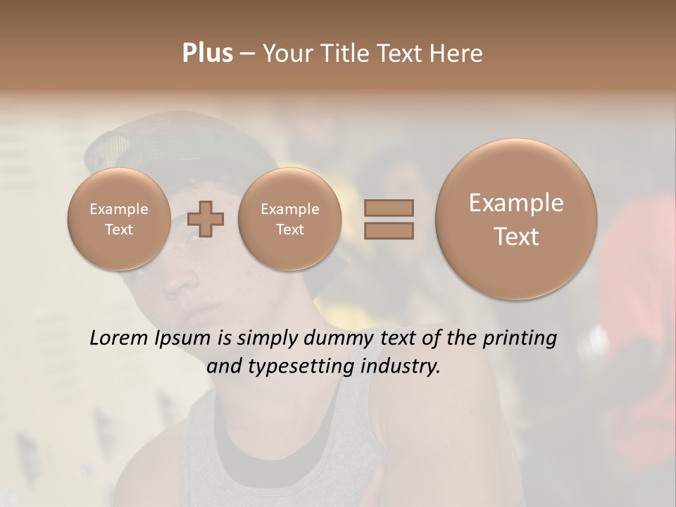 Tough Guys At School Hanging Around The Locker. Great For Peer-Pressure Communication. The Bad Crowd. PowerPoint Template