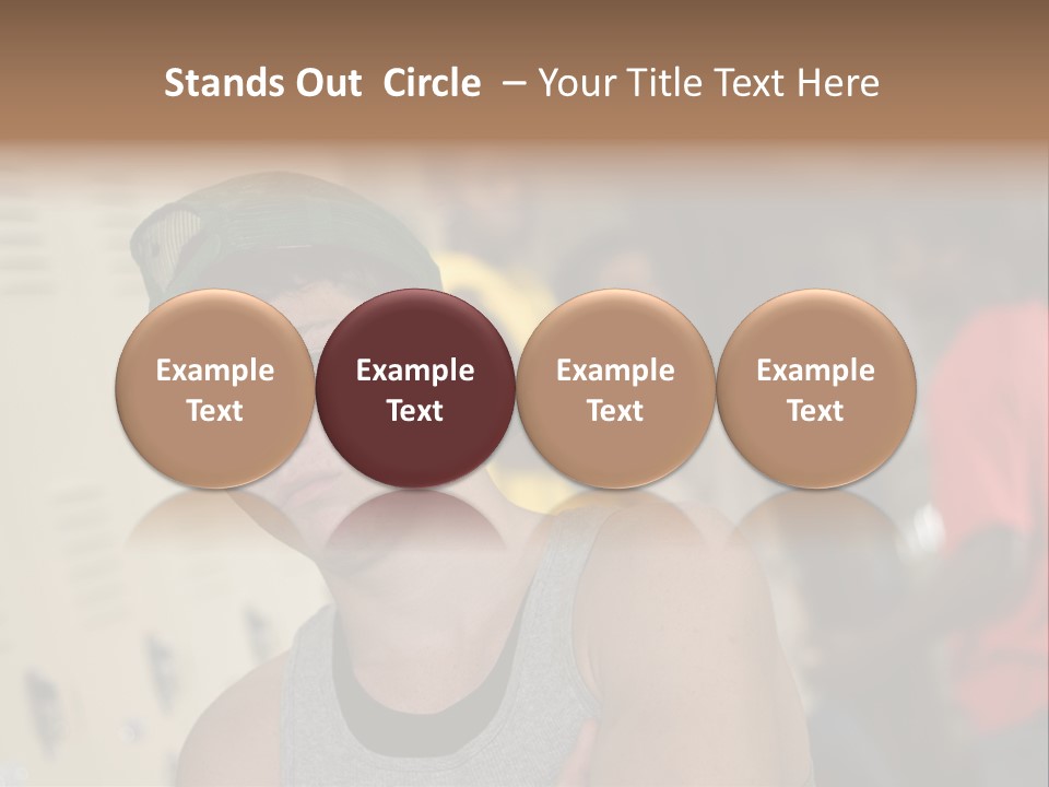 Tough Guys At School Hanging Around The Locker. Great For Peer-Pressure Communication. The Bad Crowd. PowerPoint Template