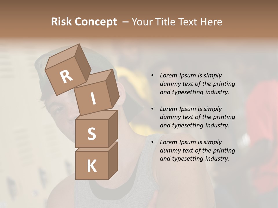 Tough Guys At School Hanging Around The Locker. Great For Peer-Pressure Communication. The Bad Crowd. PowerPoint Template