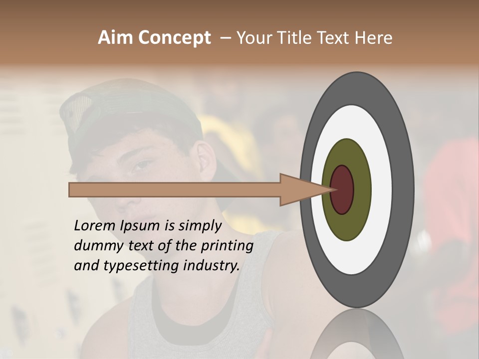 Tough Guys At School Hanging Around The Locker. Great For Peer-Pressure Communication. The Bad Crowd. PowerPoint Template