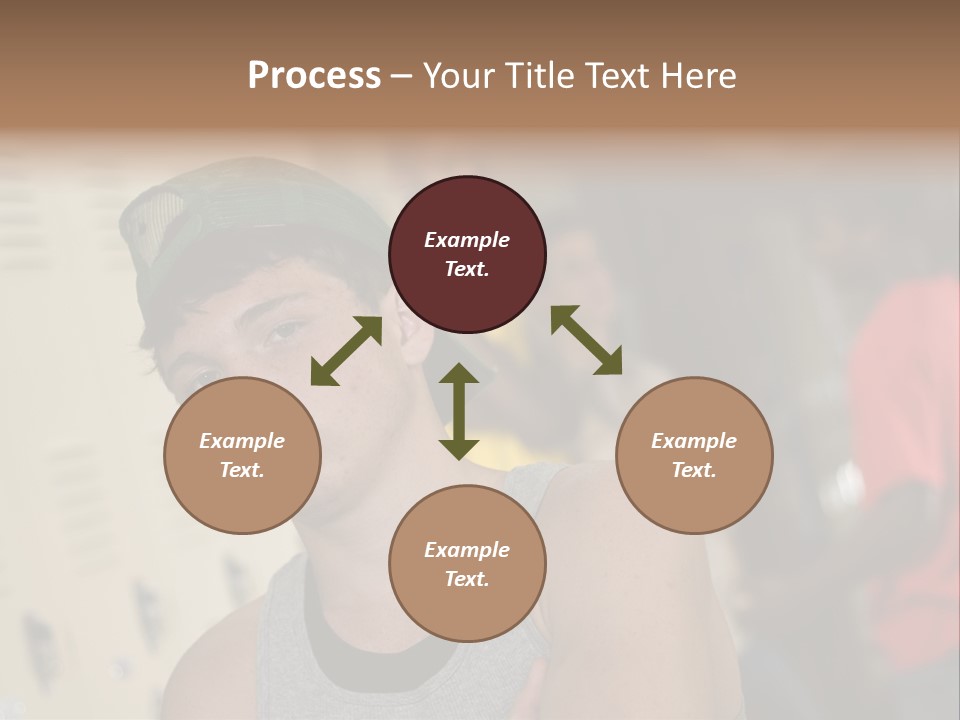 Tough Guys At School Hanging Around The Locker. Great For Peer-Pressure Communication. The Bad Crowd. PowerPoint Template