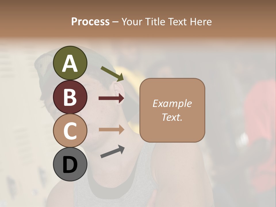 Tough Guys At School Hanging Around The Locker. Great For Peer-Pressure Communication. The Bad Crowd. PowerPoint Template