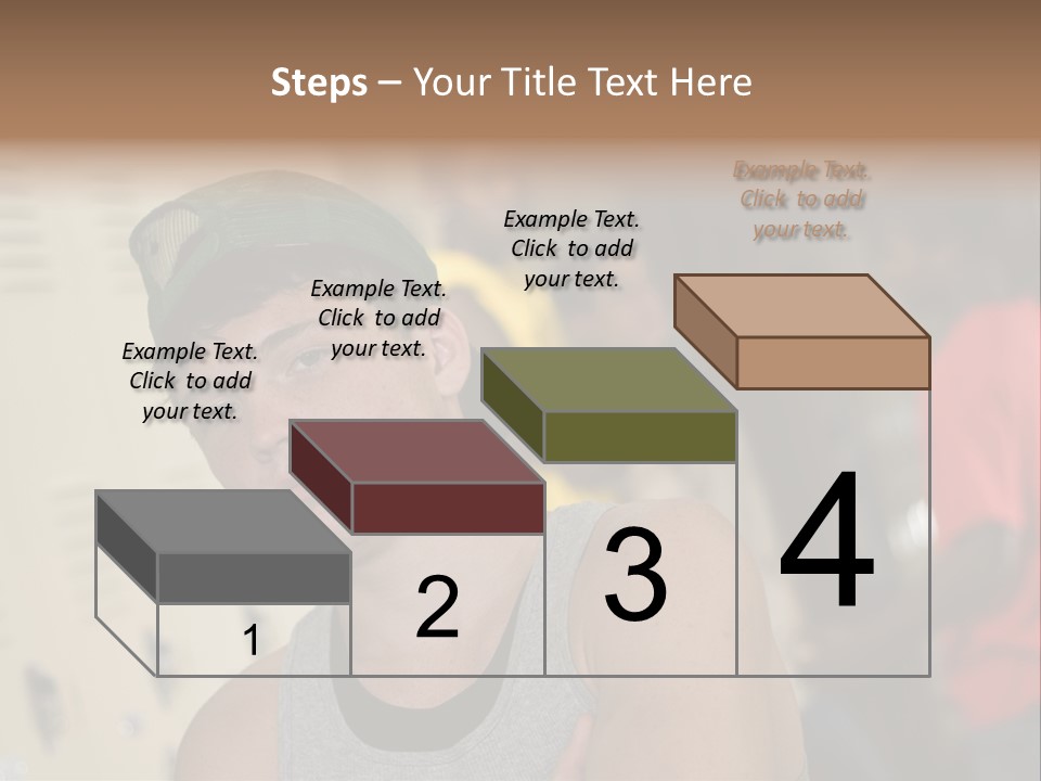 Tough Guys At School Hanging Around The Locker. Great For Peer-Pressure Communication. The Bad Crowd. PowerPoint Template