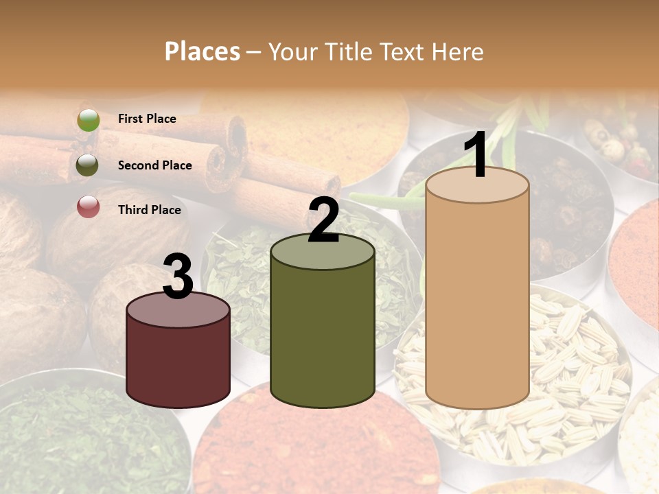 Spices And Herbs Used In Indian Cooking PowerPoint Template