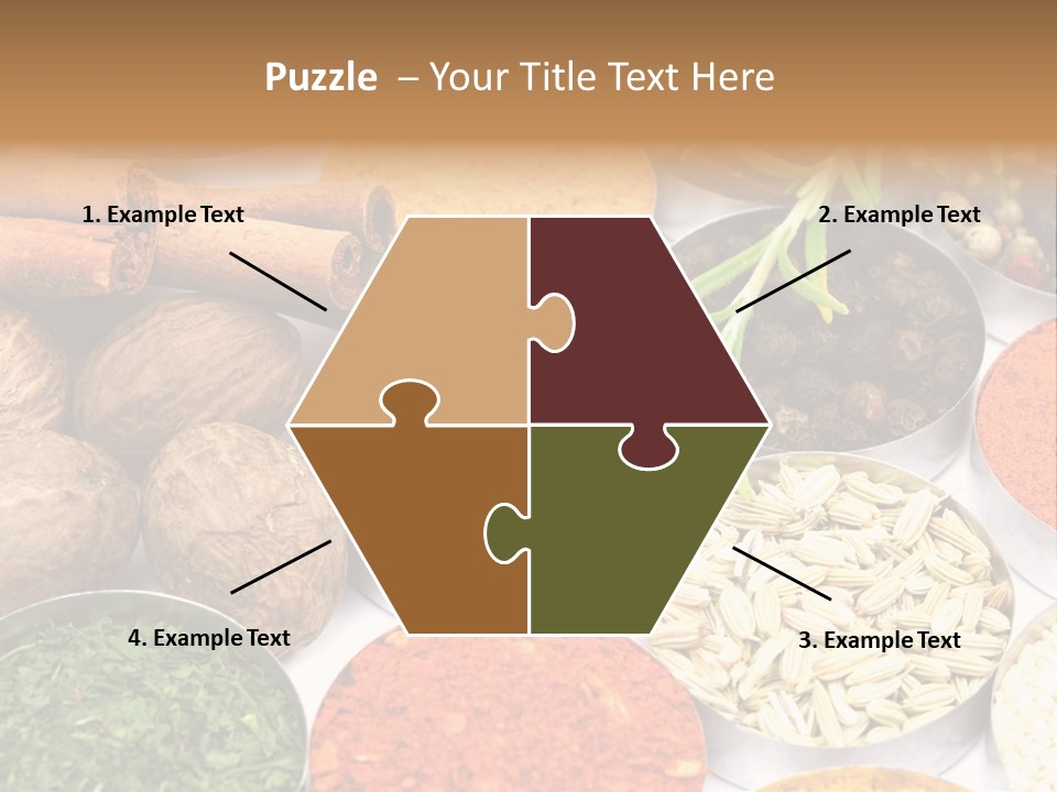 Spices And Herbs Used In Indian Cooking PowerPoint Template