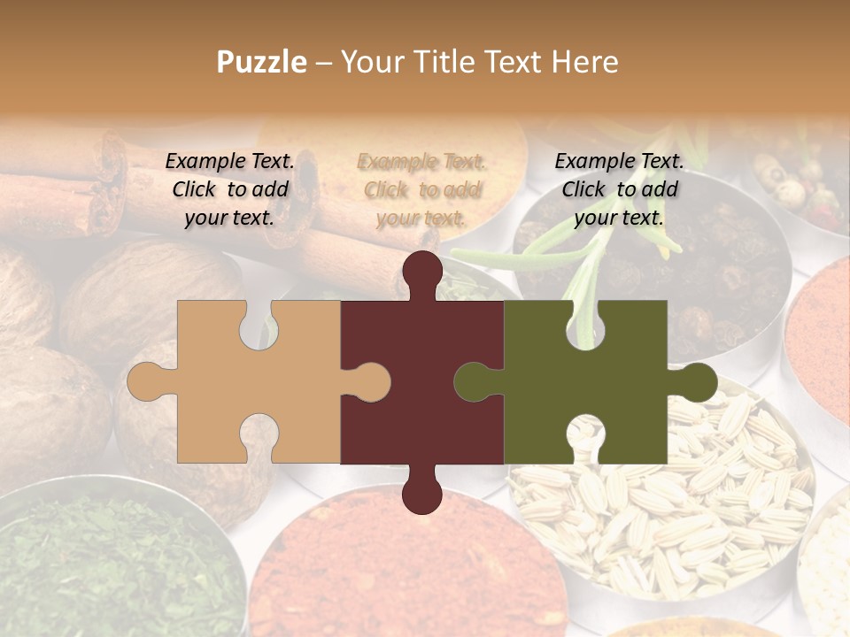 Spices And Herbs Used In Indian Cooking PowerPoint Template