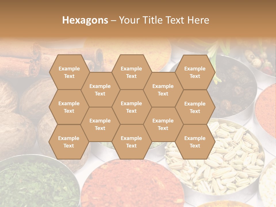 Spices And Herbs Used In Indian Cooking PowerPoint Template