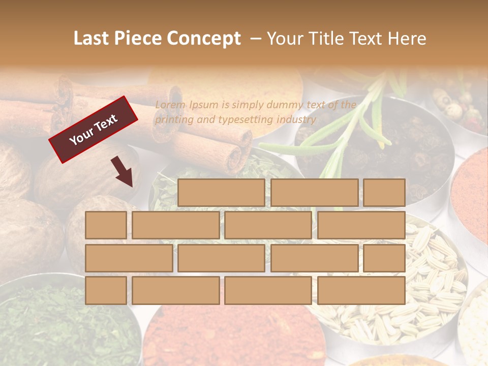 Spices And Herbs Used In Indian Cooking PowerPoint Template