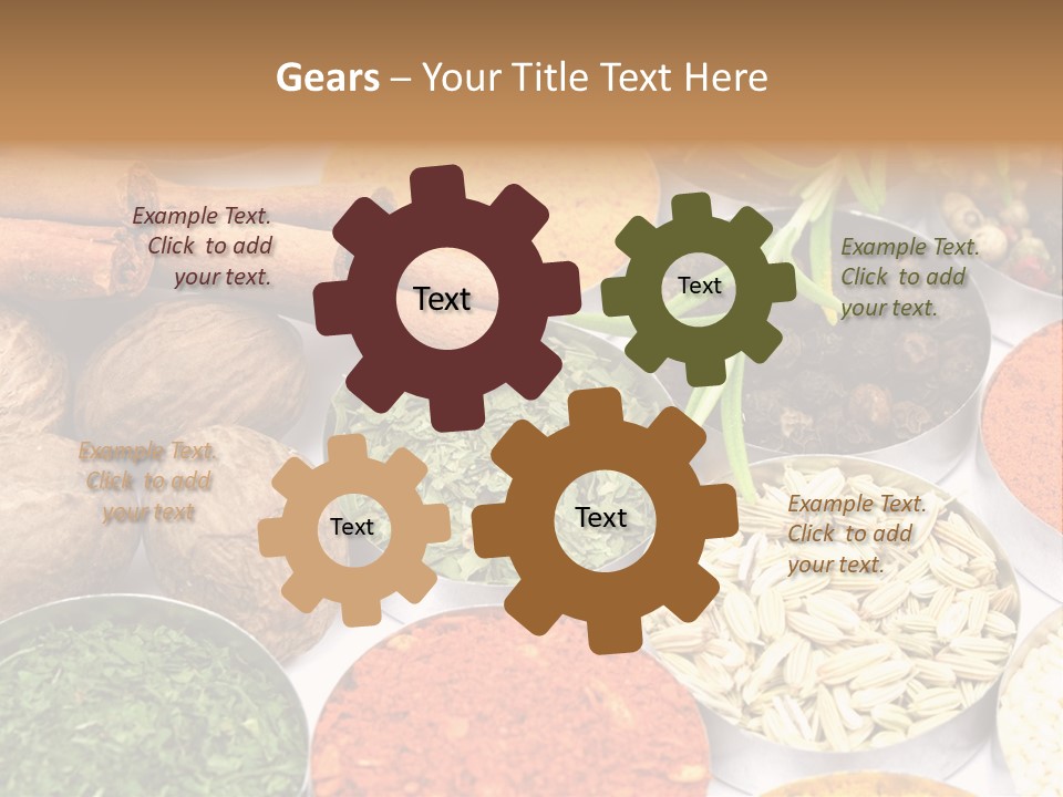 Spices And Herbs Used In Indian Cooking PowerPoint Template