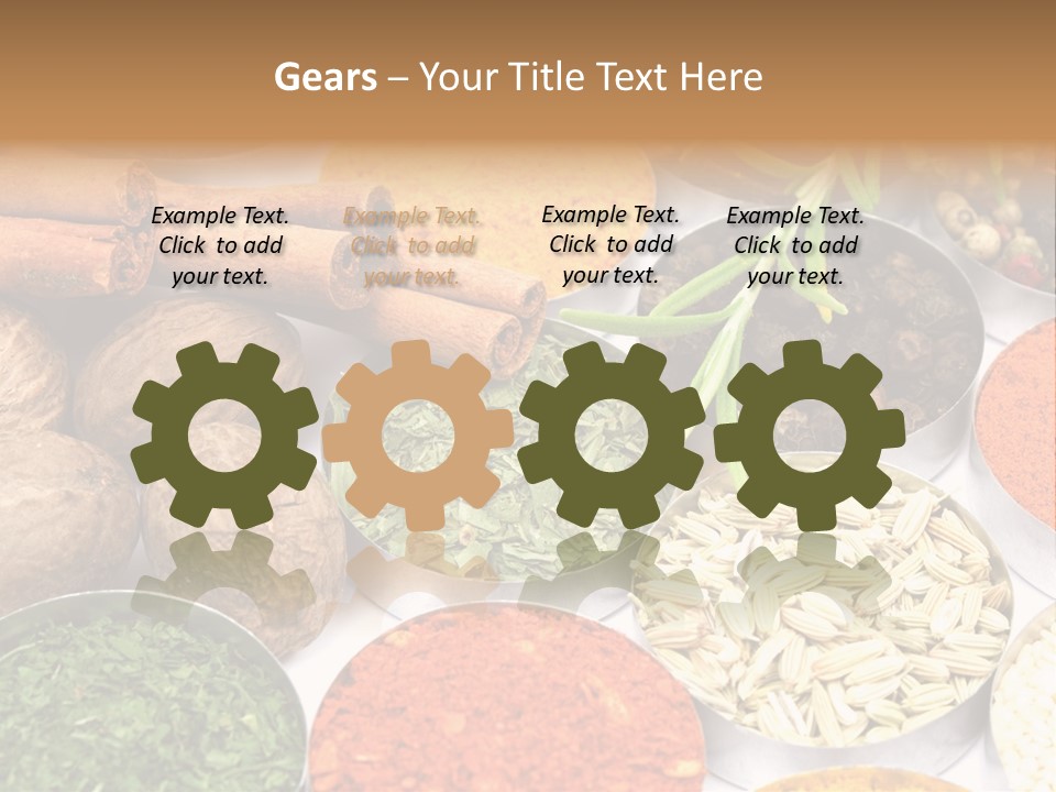 Spices And Herbs Used In Indian Cooking PowerPoint Template
