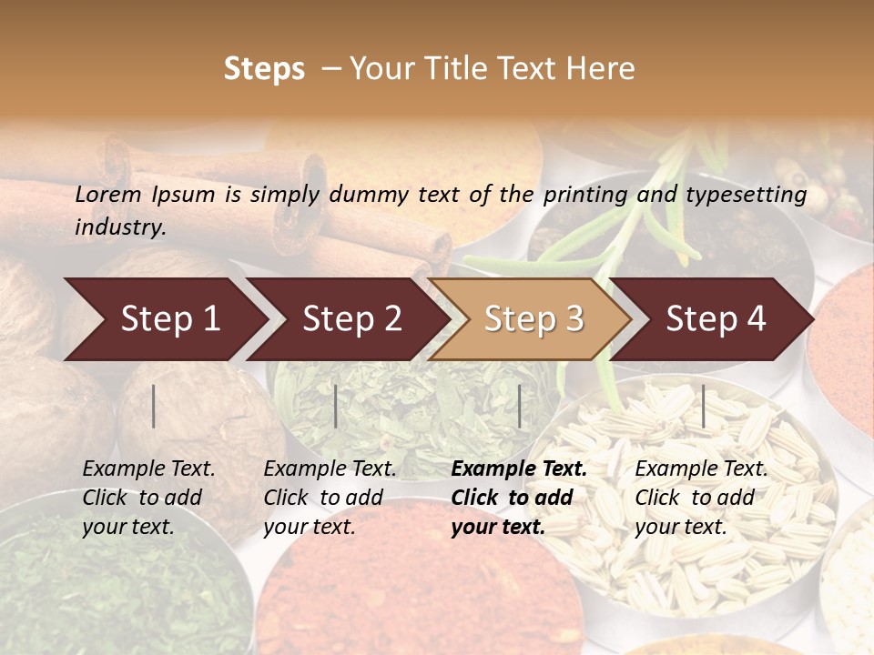 Spices And Herbs Used In Indian Cooking PowerPoint Template