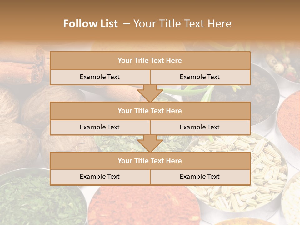 Spices And Herbs Used In Indian Cooking PowerPoint Template
