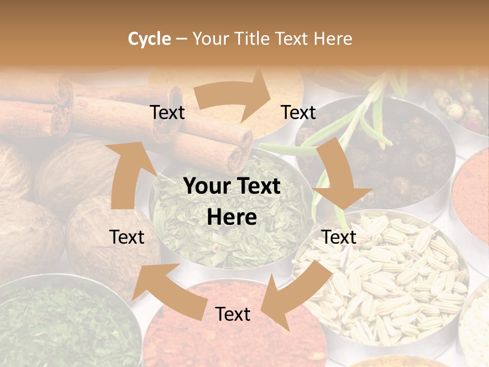 Spices And Herbs Used In Indian Cooking PowerPoint Template
