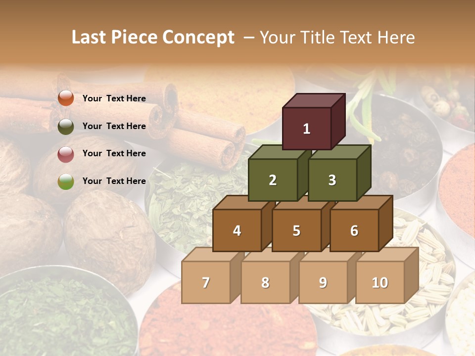 Spices And Herbs Used In Indian Cooking PowerPoint Template