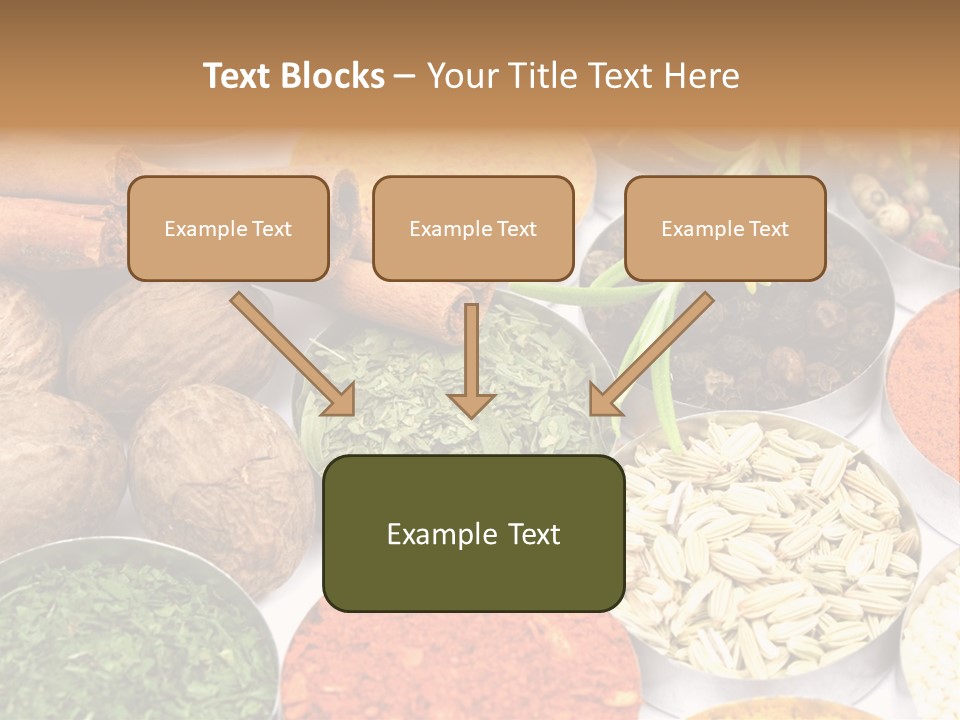 Spices And Herbs Used In Indian Cooking PowerPoint Template