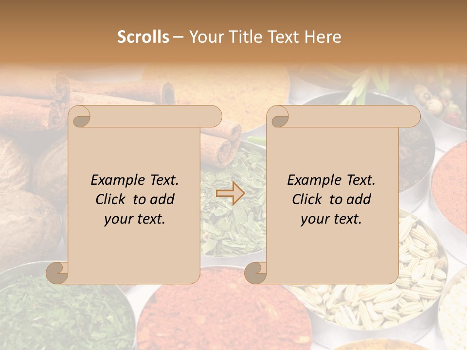 Spices And Herbs Used In Indian Cooking PowerPoint Template