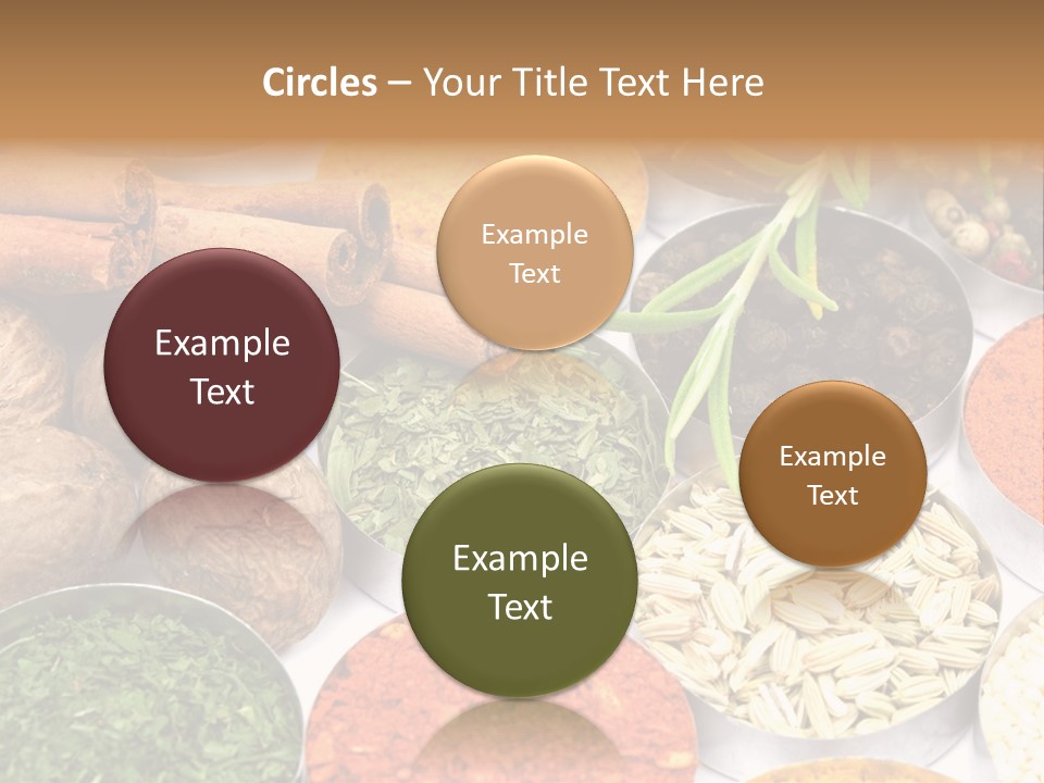 Spices And Herbs Used In Indian Cooking PowerPoint Template
