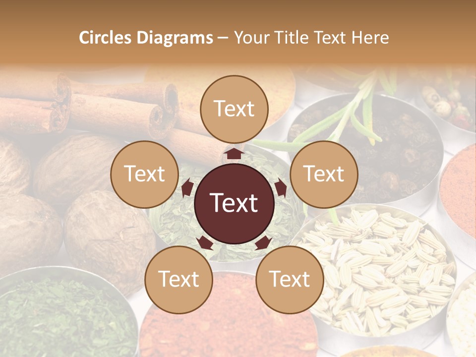 Spices And Herbs Used In Indian Cooking PowerPoint Template