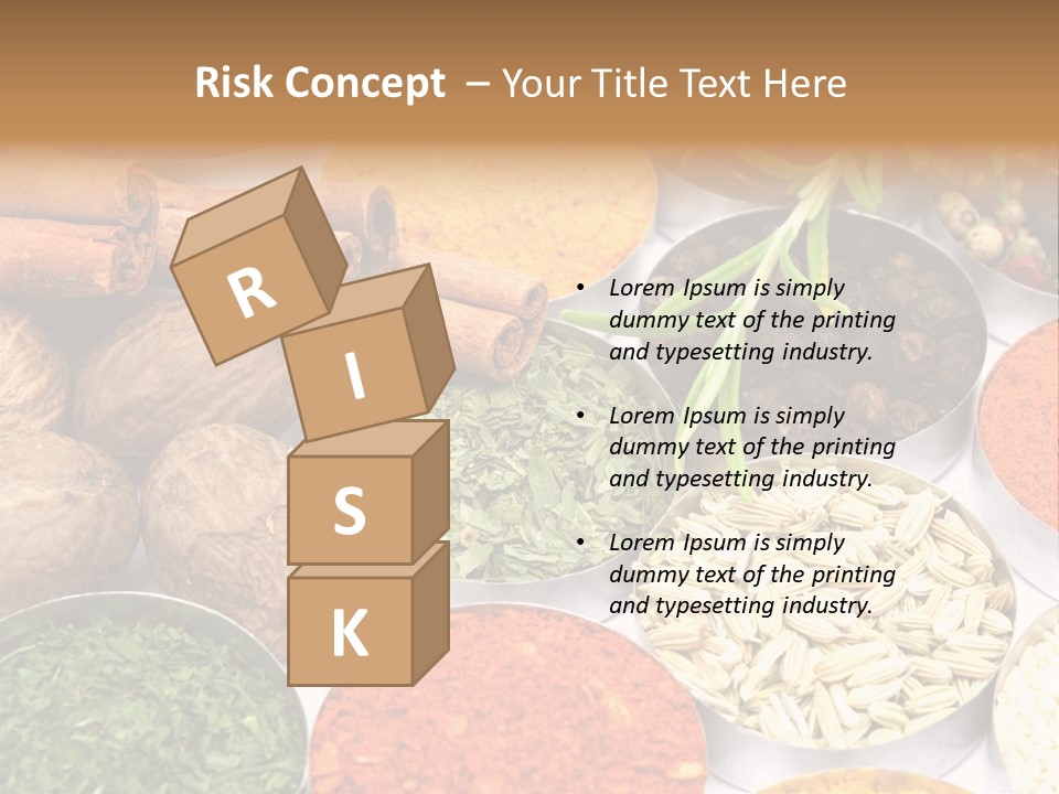 Spices And Herbs Used In Indian Cooking PowerPoint Template