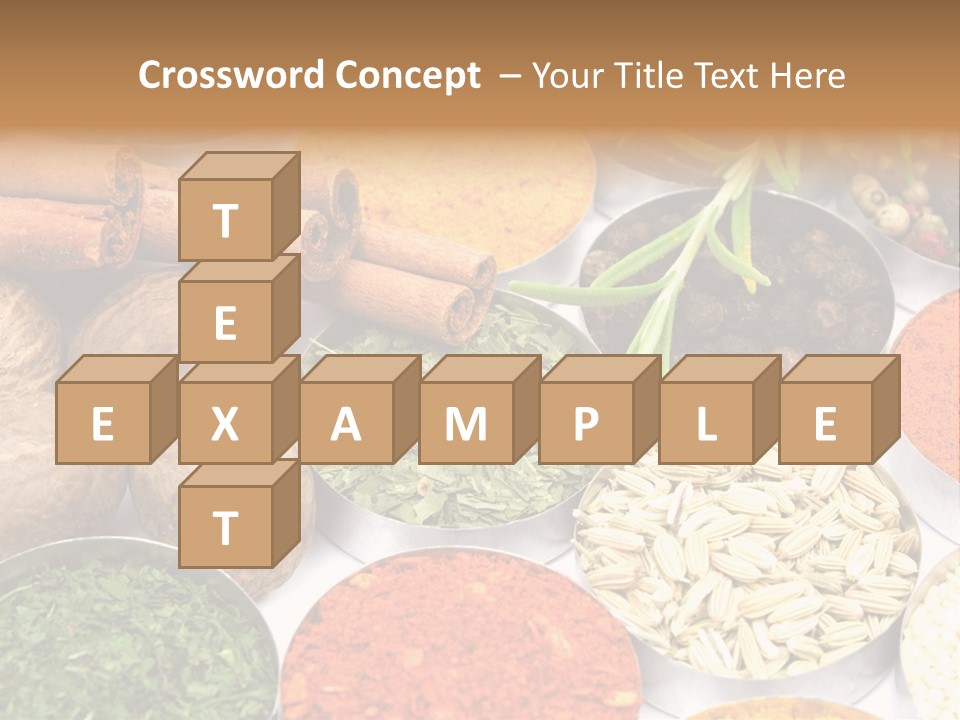 Spices And Herbs Used In Indian Cooking PowerPoint Template