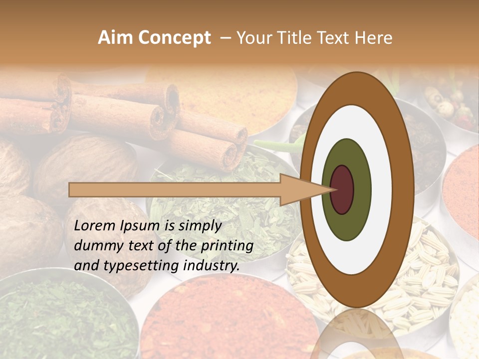 Spices And Herbs Used In Indian Cooking PowerPoint Template