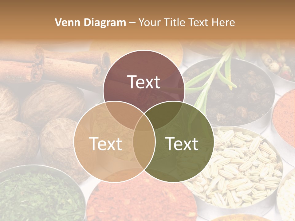 Spices And Herbs Used In Indian Cooking PowerPoint Template