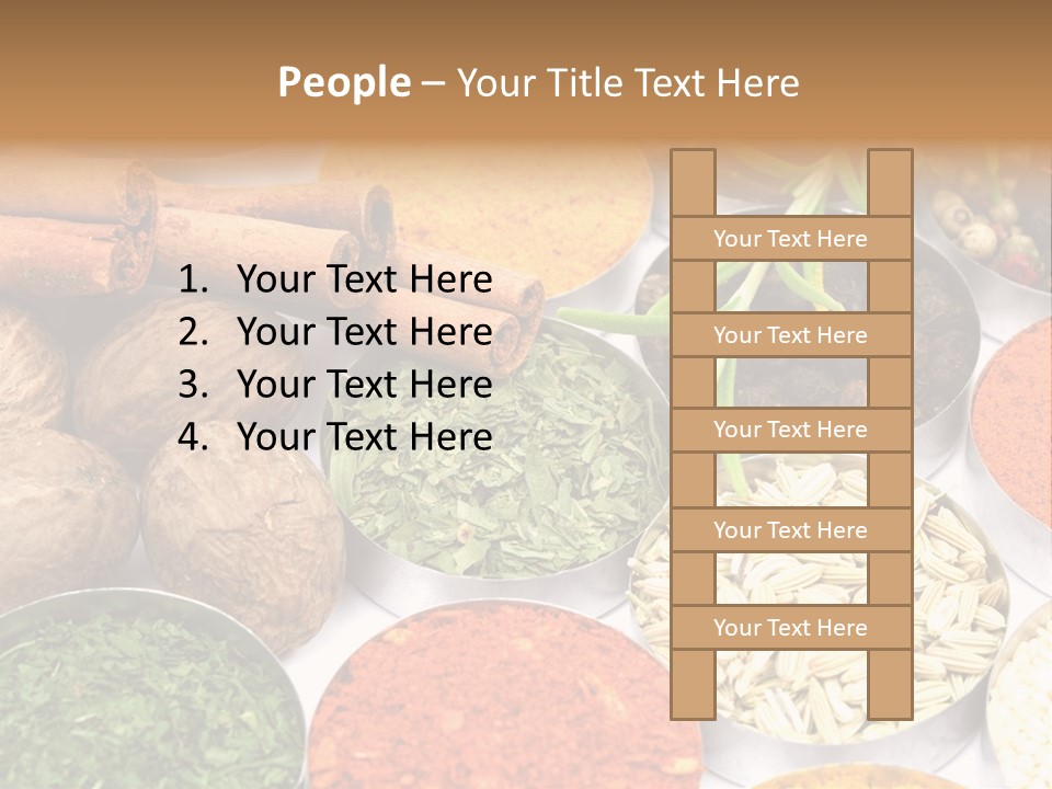 Spices And Herbs Used In Indian Cooking PowerPoint Template